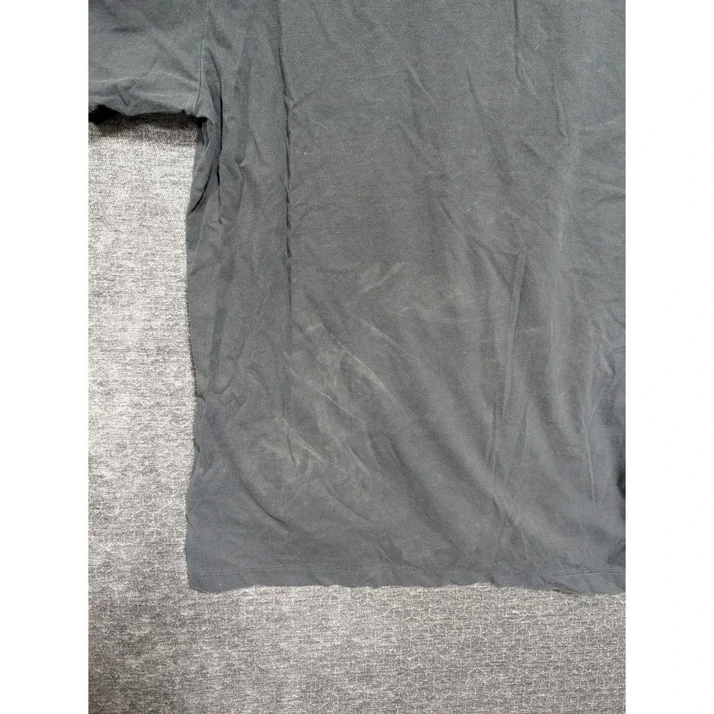True Religion Mens Boxed Horseshoe Logo Graphic T-Shirt Black Orange Large 1649